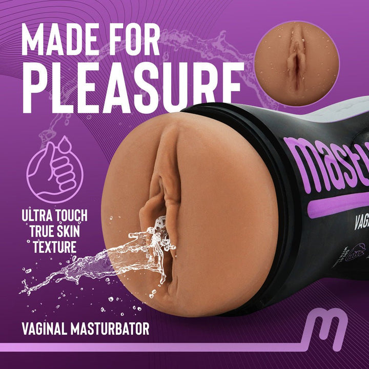 Masturmate - Vagina - Mocha - Brown Vagina Stroker – Sex toys NZ by Naughtyhut. Discreet delivery nationwide.