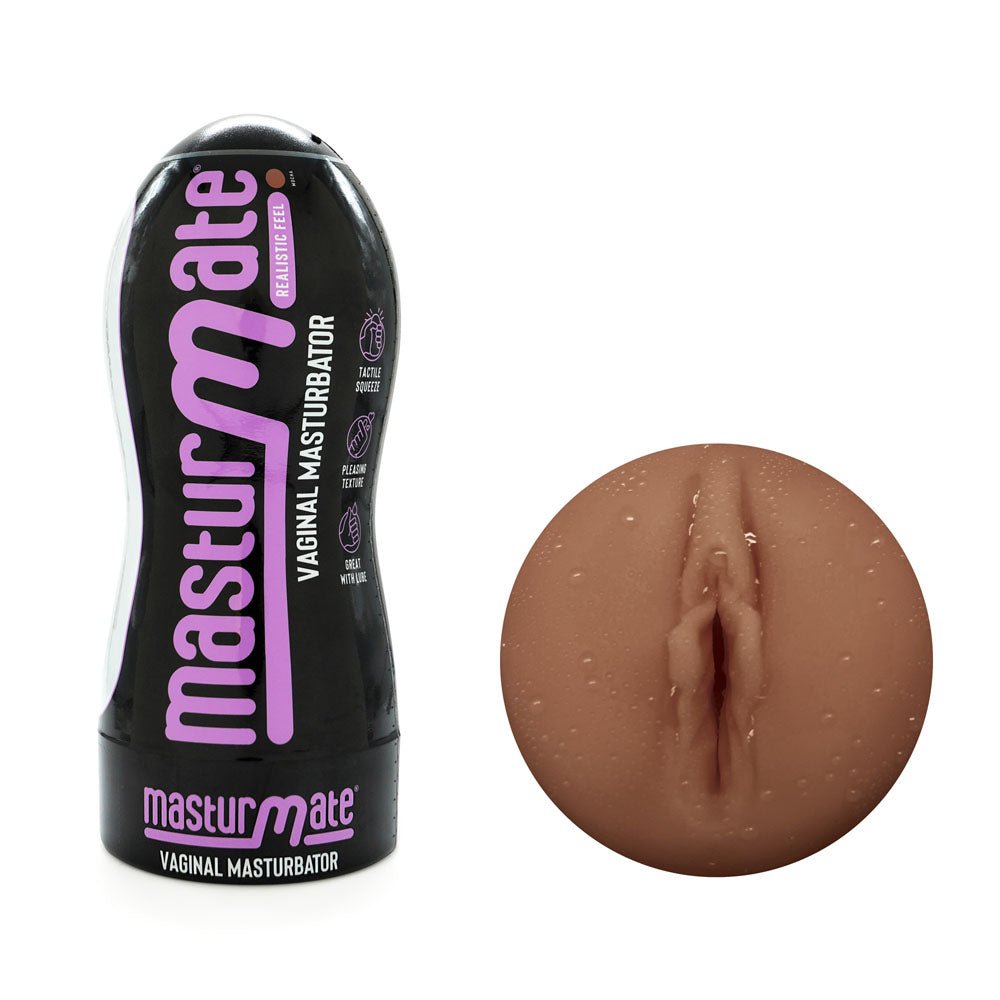 Masturmate - Vagina - Mocha - Brown Vagina Stroker – Sex toys NZ by Naughtyhut. Discreet delivery nationwide.