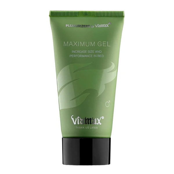 Viamax Maximum Gel, green 50 ml tube with black cap, front view