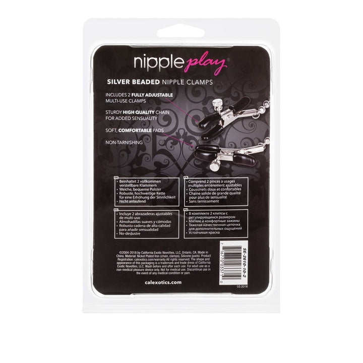 Nipple Play Silver Beaded Nipple Clamps - image 5