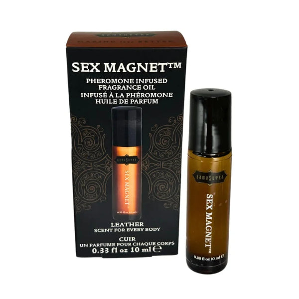 Kama Sutra Sex Magnet Pheromone, Leather Roll On Fragrance Oil 10 ml
