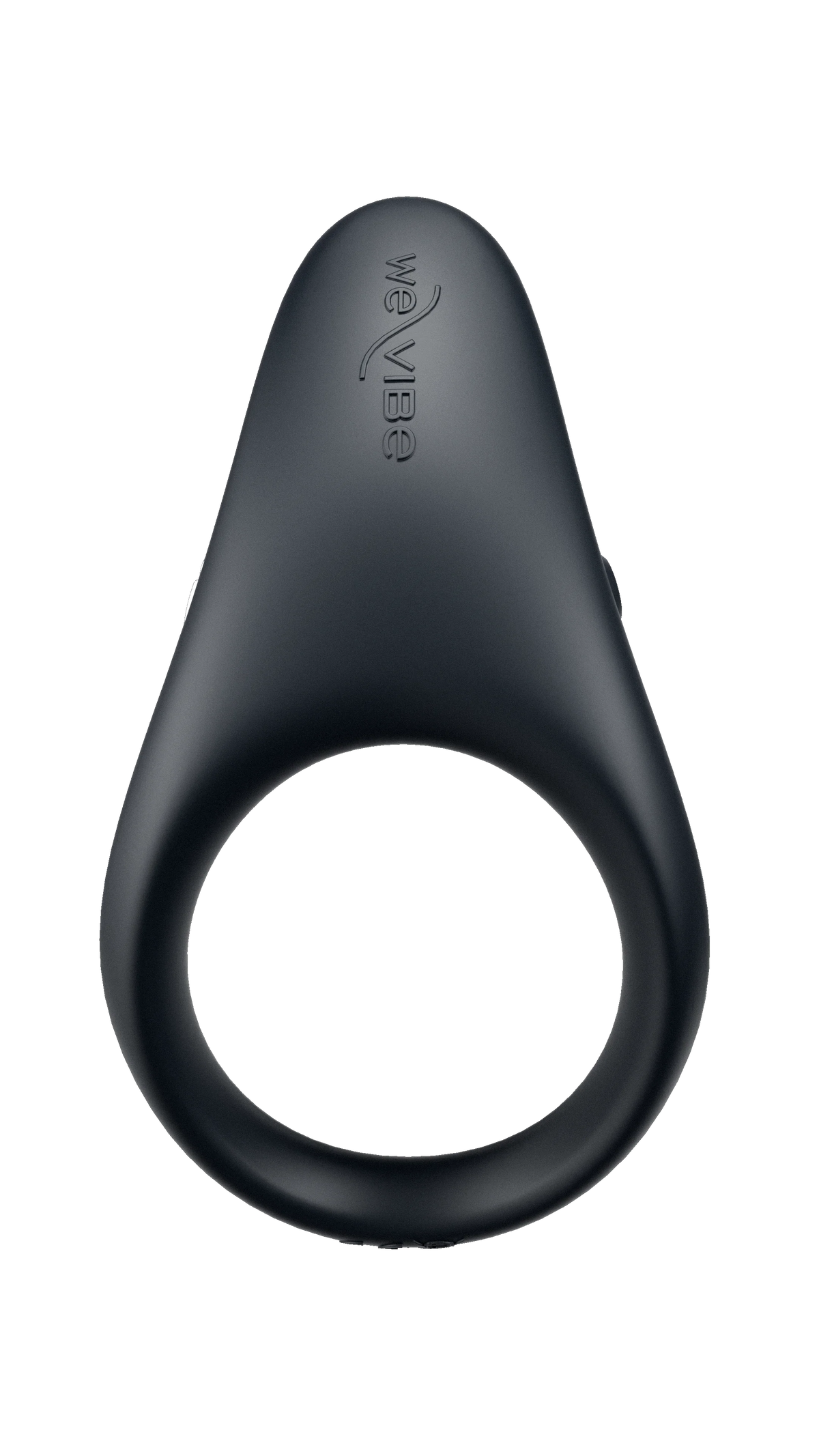 We-Vibe Verge 2 vibrating ring in dark grey, upright on black