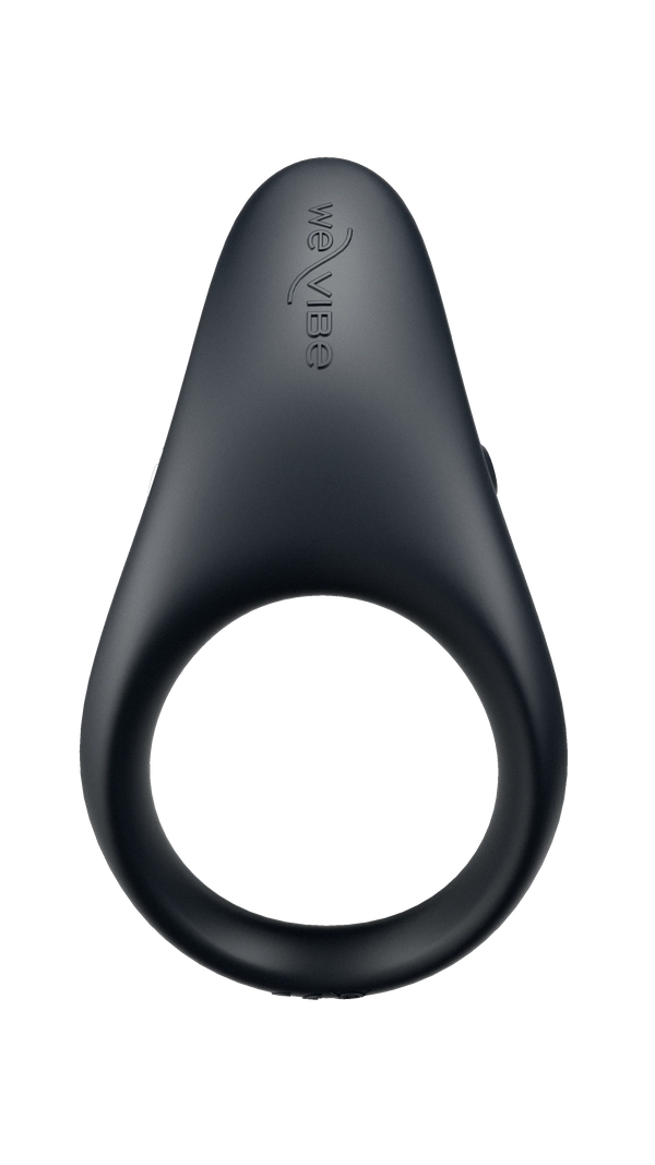 We-Vibe Verge 2 vibrating ring in dark grey, upright on black