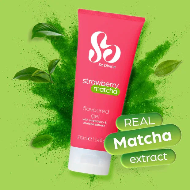 So Divine Strawberry Matcha Waterbased Lubricant 100ml