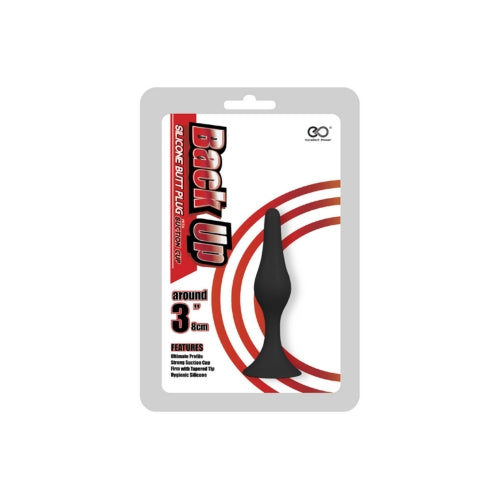Back Up Smooth Silicone Butt Plug 7.6cm - image 2