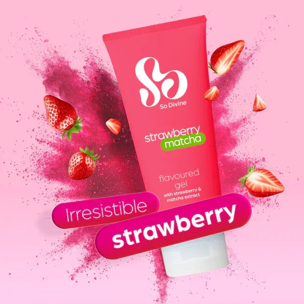 So Divine Strawberry Matcha Waterbased Lubricant 100ml