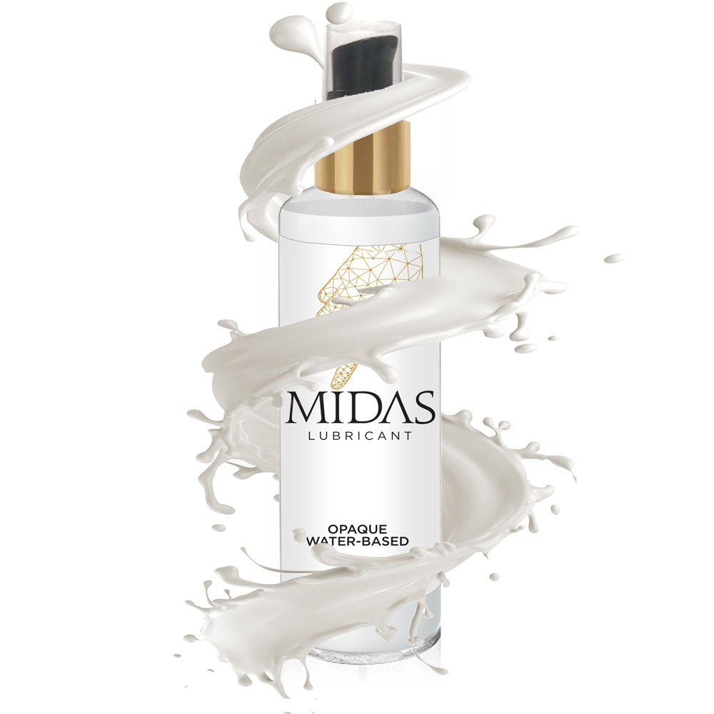 Buy Midas Opaque Water Based Lubricant - 118 ml - Water Based Cum Lube - 118 ml – Naughtyhut NZ sex toys online. Discreet delivery & top brands.