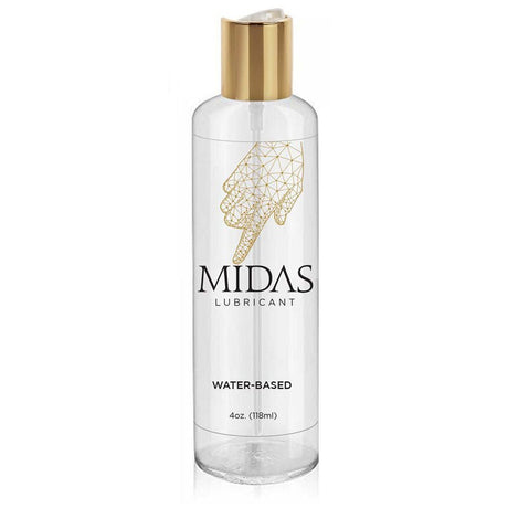 Buy Midas Water Based Lube - Water Based Lubricant - 118 ml Bottle – Naughtyhut NZ sex toys online. Discreet delivery & top brands.