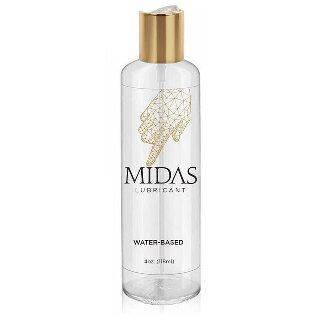 Buy Midas Water Based Lube - Water Based Lubricant - 118 ml Bottle – Naughtyhut NZ sex toys online. Discreet delivery & top brands.