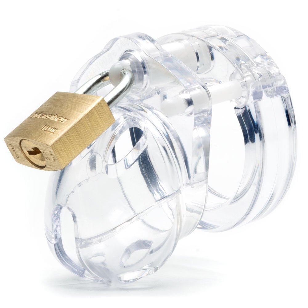 Buy Mini - Me Black Chastity Cock Cage Kit - Clear - Clear 1.25 Inch Cock Cage Kit – Naughtyhut NZ sex toys online. Discreet delivery & top brands.