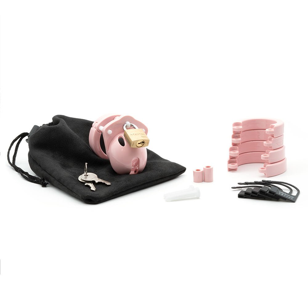 Buy Mini - Me Black Chastity Cock Cage Kit - Pink - Pink 1.25 Inch Cock Cage Kit – Naughtyhut NZ sex toys online. Discreet delivery & top brands.