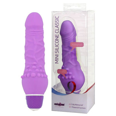 Buy Mini Silicone Classic - Purple 13.5 cm (5.25'') Vibrator – Naughtyhut NZ sex toys online. Discreet delivery & top brands.