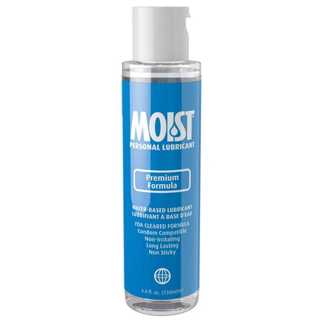 Buy Moist Premium Formula - Water Based Lubricant - 130 ml Bottle – Naughtyhut NZ sex toys online. Discreet delivery & top brands.