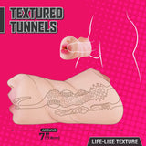 Buy Moist & Surge - Flesh Double Ended Stroker – Naughtyhut NZ sex toys online. Discreet delivery & top brands.