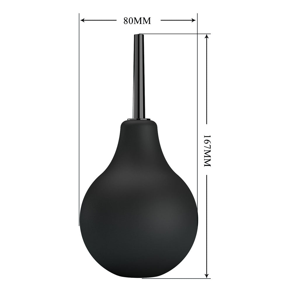 MR PLAY Anal Douche - Black - Black Unisex Douche - 224 ml Capacity – Sex toys NZ by Naughtyhut. Discreet delivery nationwide.