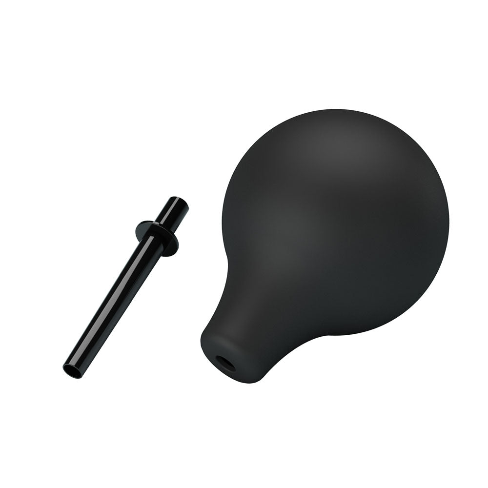 MR PLAY Anal Douche - Black - Black Unisex Douche - 224 ml Capacity – Sex toys NZ by Naughtyhut. Discreet delivery nationwide.