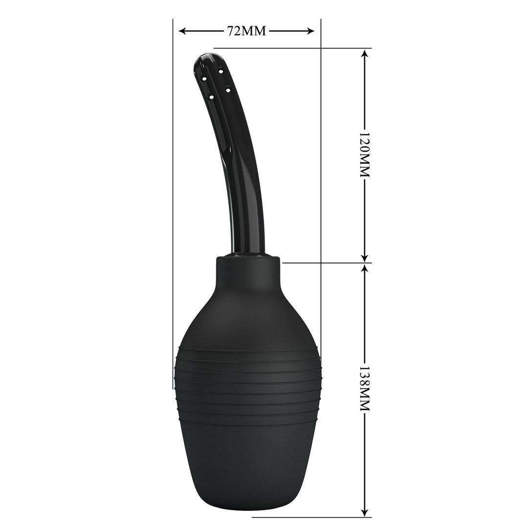 MR PLAY Anal Douche - Black - Black Unisex Douche - 310 ml Capacity – Sex toys NZ by Naughtyhut. Discreet delivery nationwide.