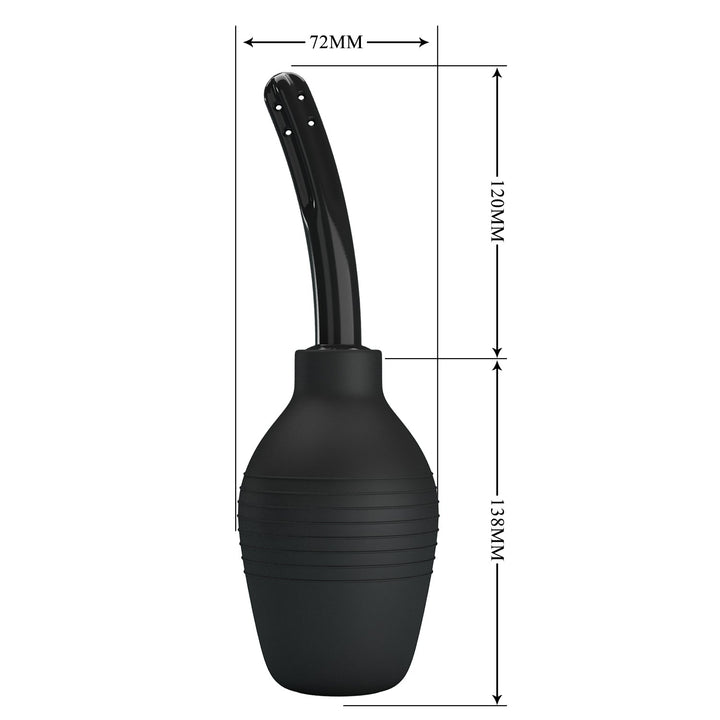 MR PLAY Anal Douche - Black - Black Unisex Douche - 310 ml Capacity – Sex toys NZ by Naughtyhut. Discreet delivery nationwide.