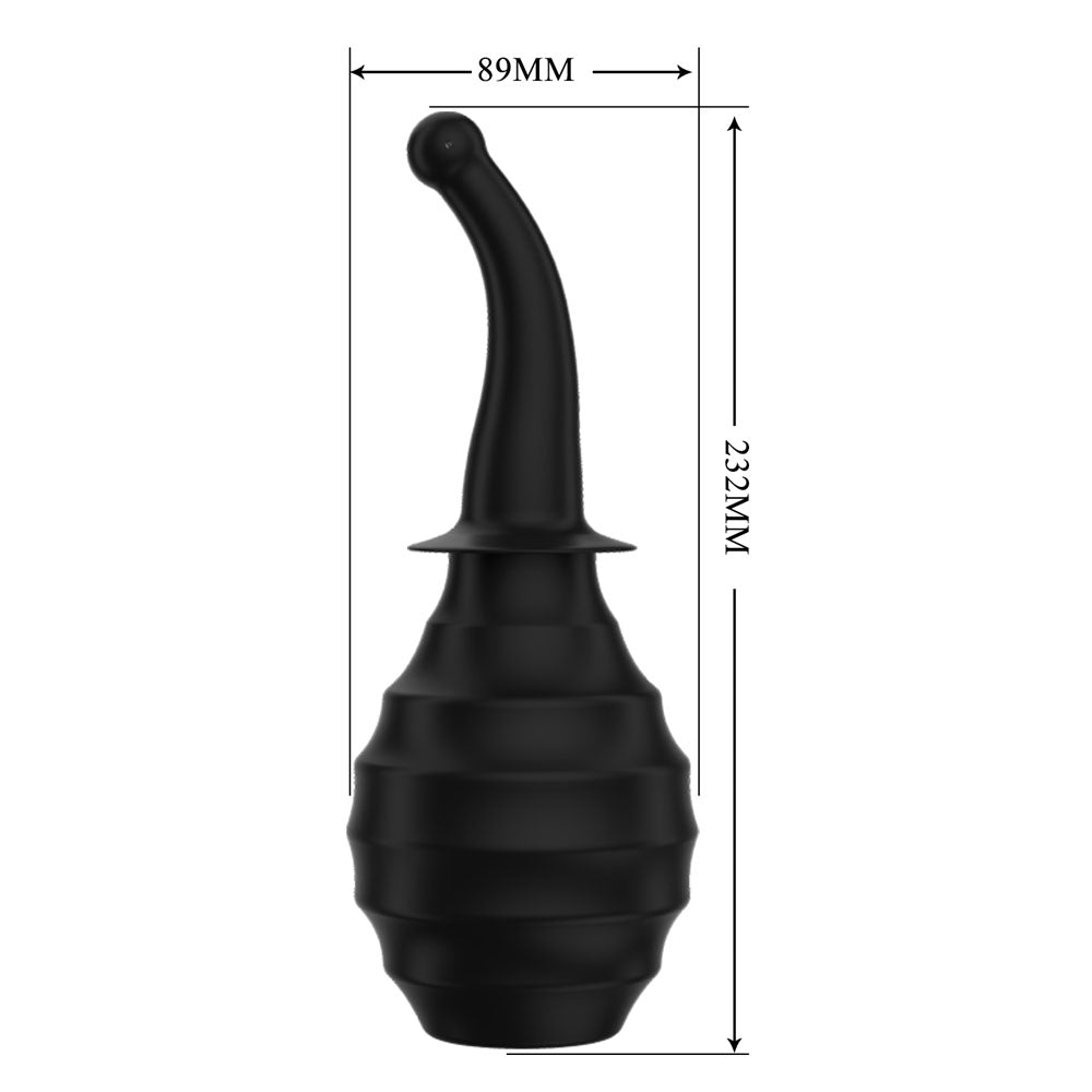 MR PLAY Anal Douche M6 - Black - Black Unisex Douche - 330 ml Capacity – Sex toys NZ by Naughtyhut. Discreet delivery nationwide.