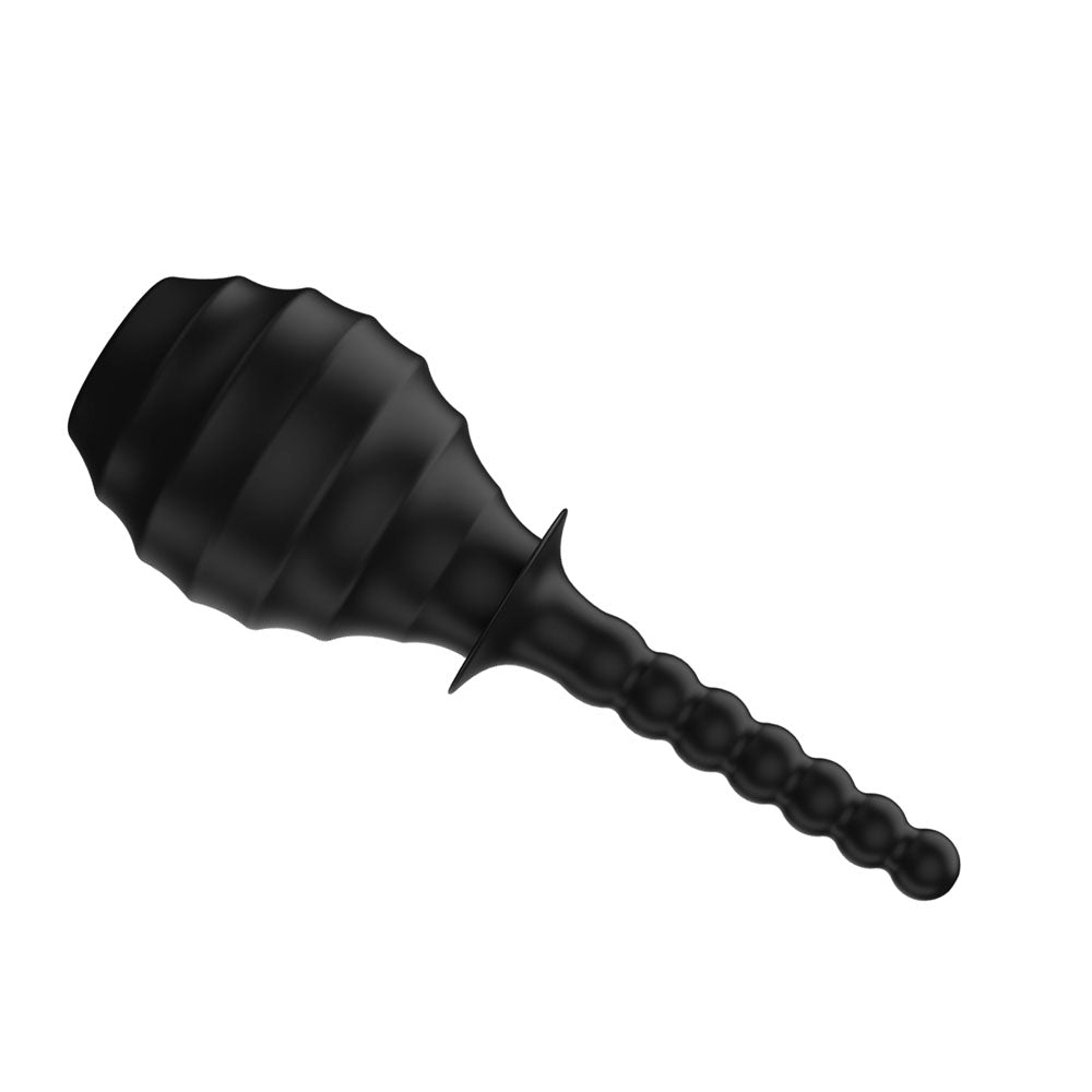MR PLAY Anal Douche M7 - Black - Black Unisex Douche - 330 ml Capacity – Sex toys NZ by Naughtyhut. Discreet delivery nationwide.