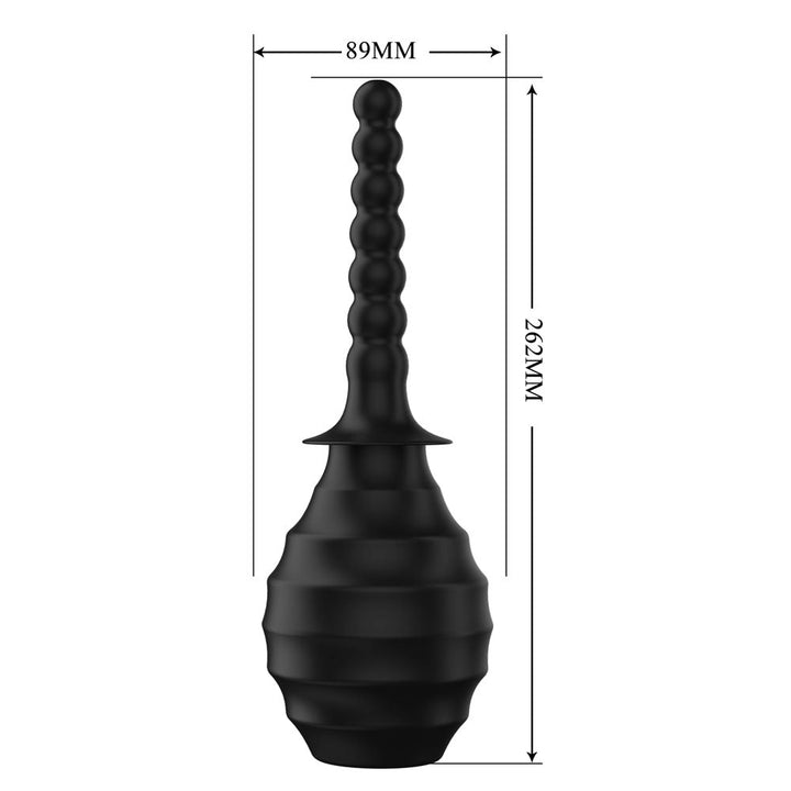 MR PLAY Anal Douche M7 - Black - Black Unisex Douche - 330 ml Capacity – Sex toys NZ by Naughtyhut. Discreet delivery nationwide.