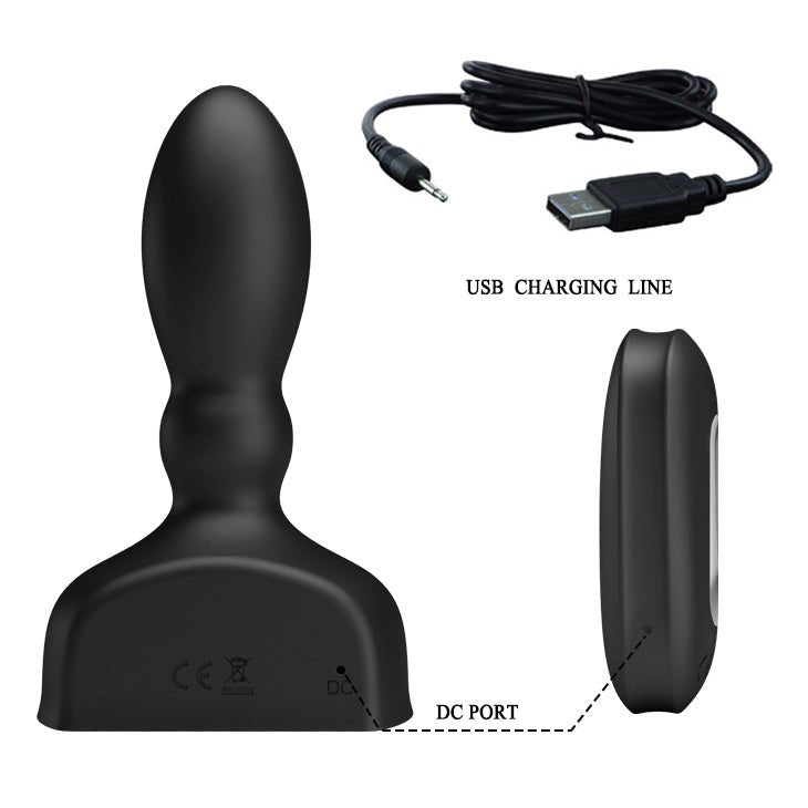 Buy MR PLAY Inflatable Anal Plug - Black USB Rechargeable Inflatable Anal Plug with Wireless Remote – Naughtyhut NZ sex toys online. Discreet delivery & top brands.