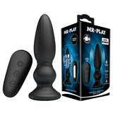 Buy MR PLAY Powerful Vibrating Anal Plug - Black 12.5 cm USB Rechargeable Vibrating Anal Plug with Remote – Naughtyhut NZ sex toys online. Discreet delivery & top brands.