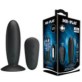 Buy MR PLAY Remote Control Vibrating Anal Plug - Black USB Rechargeable Vibrating Butt Plug with Wireless Remote – Naughtyhut NZ sex toys online. Discreet delivery & top brands.