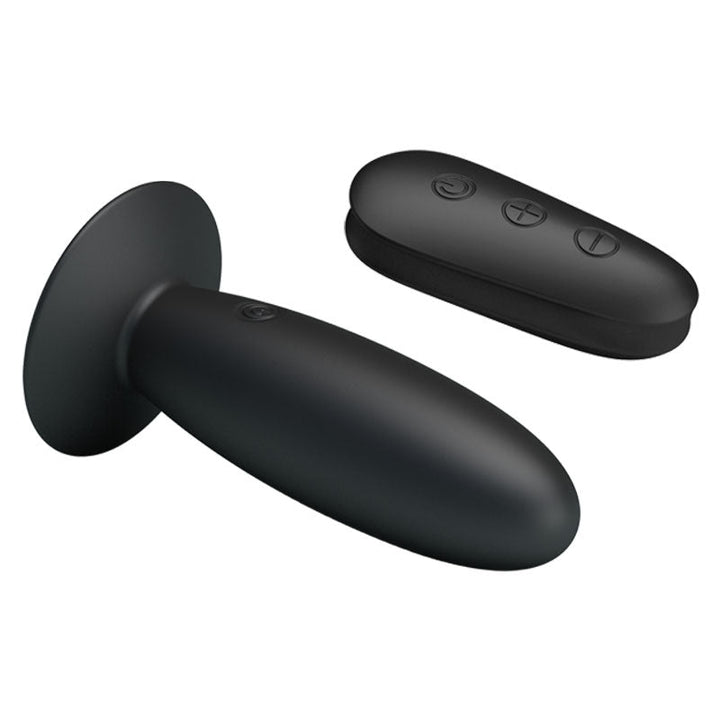MR PLAY Remote Control Vibrating Anal Plug - Black USB Rechargeable Vibrating Butt Plug with Wireless Remote – Sex toys NZ by Naughtyhut. Discreet delivery nationwide.