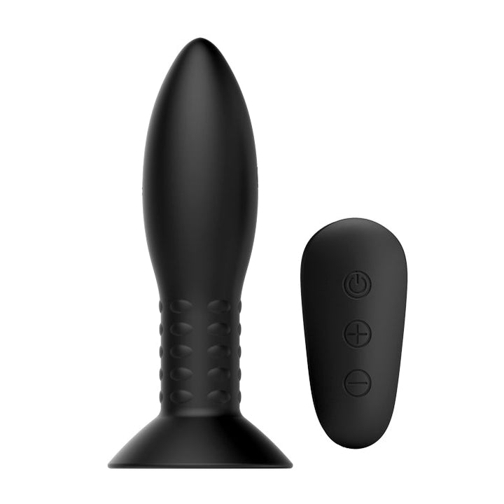 MR PLAY Rotation Beads Anal Plug - Black USB Rechargeable Beaded Butt Plug with Wireless Remote – Sex toys NZ by Naughtyhut. Discreet delivery nationwide.