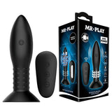 Buy MR PLAY Rotation Beads Anal Plug - Black USB Rechargeable Beaded Butt Plug with Wireless Remote – Naughtyhut NZ sex toys online. Discreet delivery & top brands.