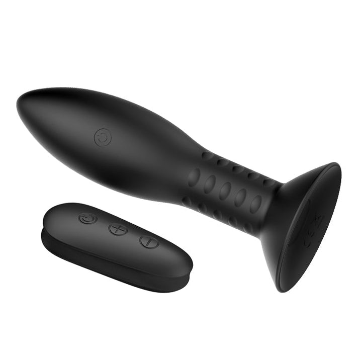 MR PLAY Rotation Beads Anal Plug - Black USB Rechargeable Beaded Butt Plug with Wireless Remote – Sex toys NZ by Naughtyhut. Discreet delivery nationwide.