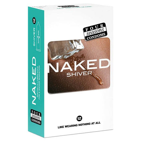 Buy Four Seasons Naked Shiver - Ultra Thin Lubricated Condoms - 12 Pack – Naughtyhut NZ sex toys online. Discreet delivery & top brands.
