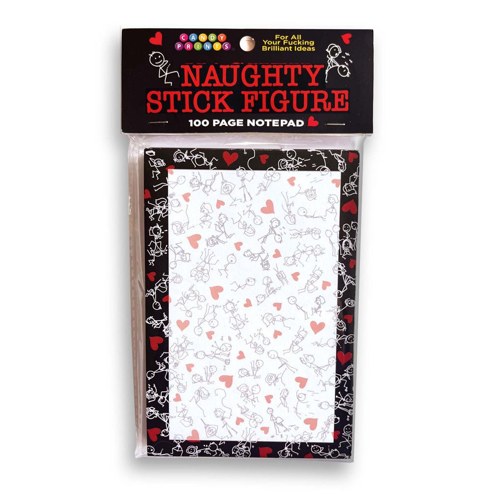 Naughty Stick Figure Notepad - Novelty Notepad - 100 Pages – Sex toys NZ by Naughtyhut. Discreet delivery nationwide.
