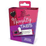 Buy Naughty Tabs - Sexy Suggestions - Set of 50 – Naughtyhut NZ sex toys online. Discreet delivery & top brands.
