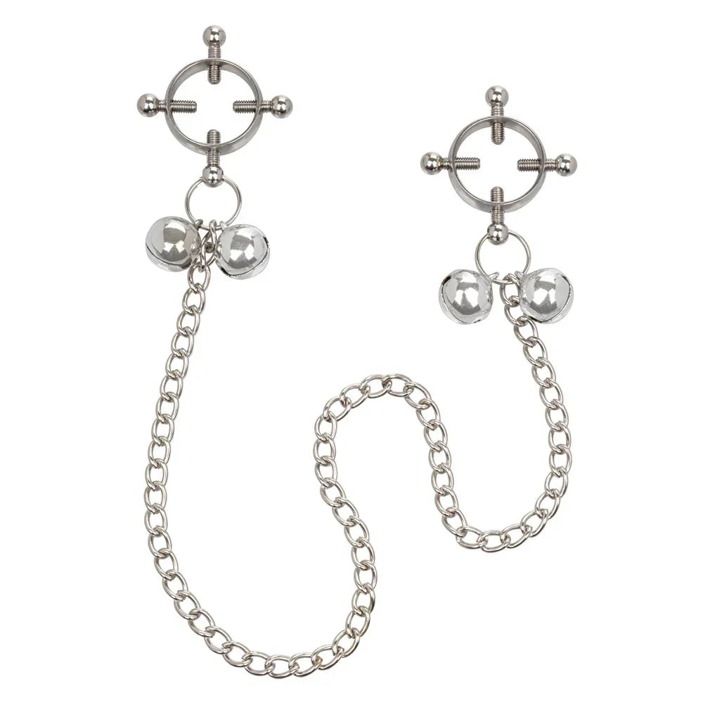 CalExotics Nipple Grips 4-Point Nipple Press with Bells