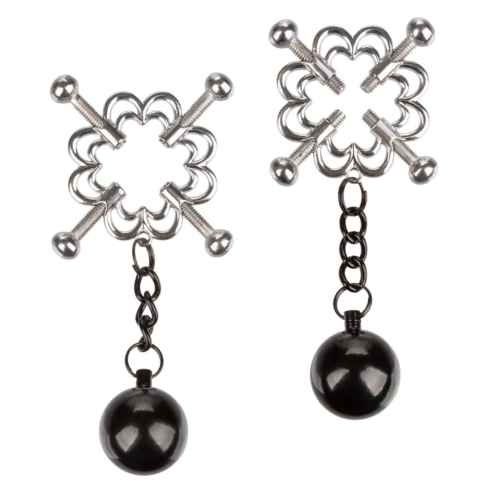 Buy Nipple Grips 4 - Point Weighted Nipple Press – Naughtyhut NZ sex toys online. Discreet delivery & top brands.