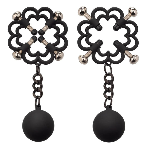 CalExotics Nipple Grips Power Grip 4-Point Weighted Nipple Press