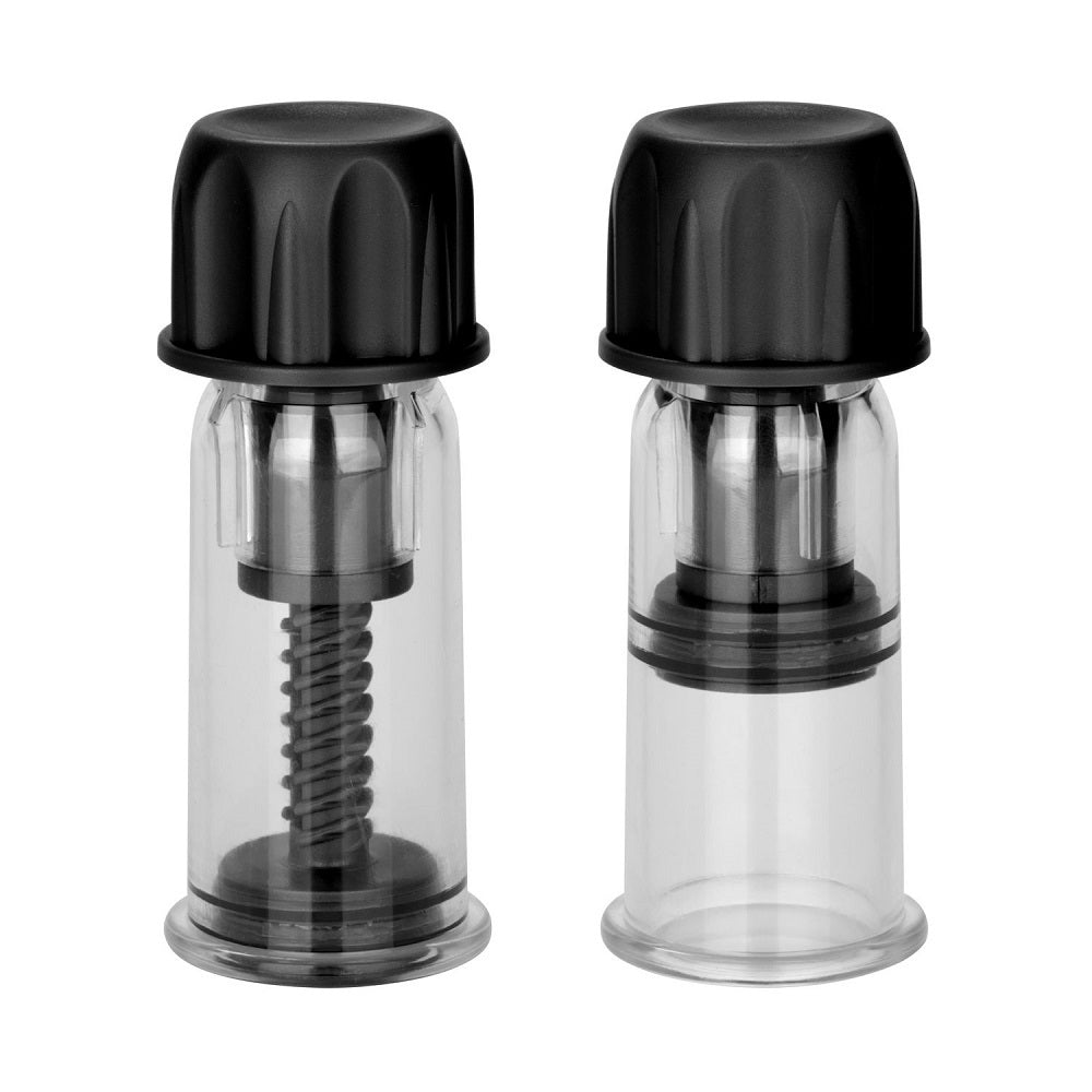 Nipple Play Vacuum Twist Suckers Black – Sex toys NZ by Naughtyhut. Discreet delivery nationwide.