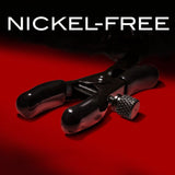 Buy Noir Pom Adjustable Nipple Clamps - Black Furry Nipple Clamps – Naughtyhut NZ sex toys online. Discreet delivery & top brands.