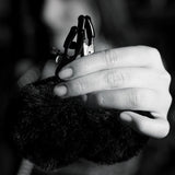 Buy Noir Pom Adjustable Nipple Clamps - Black Furry Nipple Clamps – Naughtyhut NZ sex toys online. Discreet delivery & top brands.