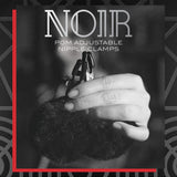 Buy Noir Pom Adjustable Nipple Clamps - Black Furry Nipple Clamps – Naughtyhut NZ sex toys online. Discreet delivery & top brands.