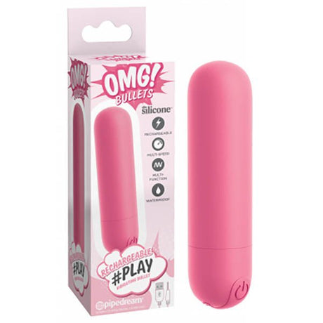 Buy OMG! Bullets Play - Pink USB Rechargeable Bullet – Naughtyhut NZ sex toys online. Discreet delivery & top brands.