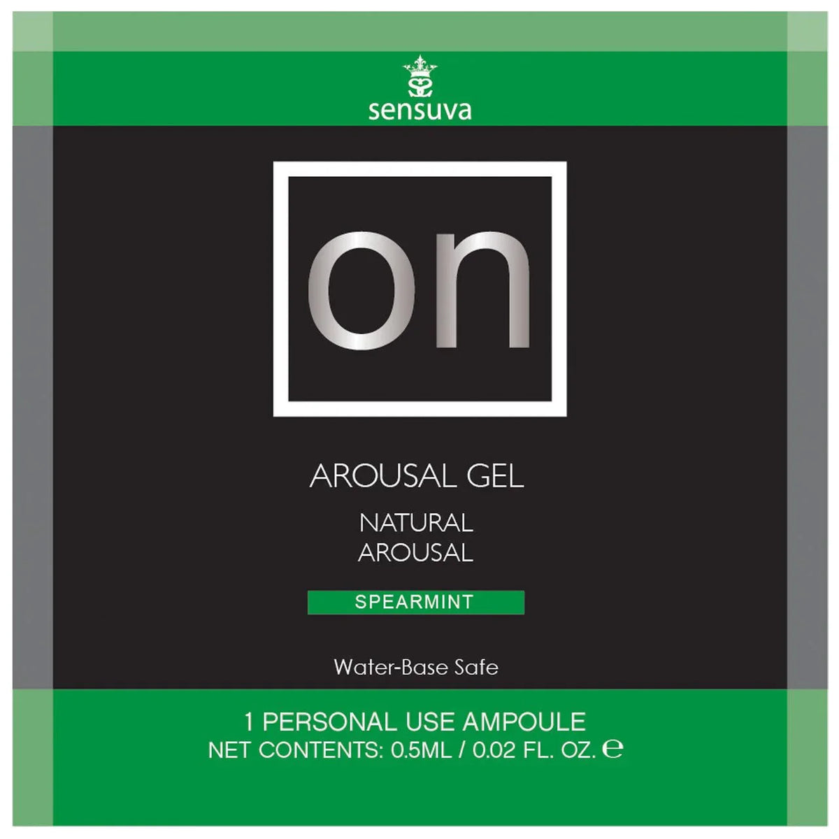 Sensuva On Arousal Gel Spearmint 6 ml Single Use Packet