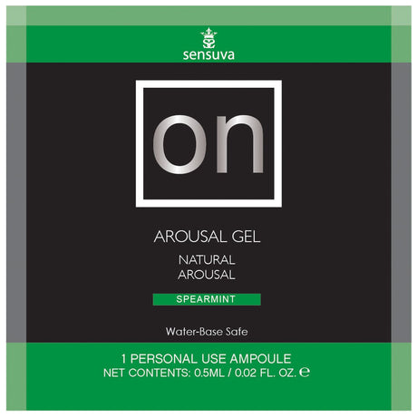 Buy On Arousal Gel Spearmint 6 ml Single Use Packet – Naughtyhut NZ sex toys online. Discreet delivery & top brands.