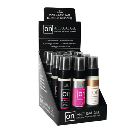 Buy On for Her Arousal Gel 12 Piece – Naughtyhut NZ sex toys online. Discreet delivery & top brands.