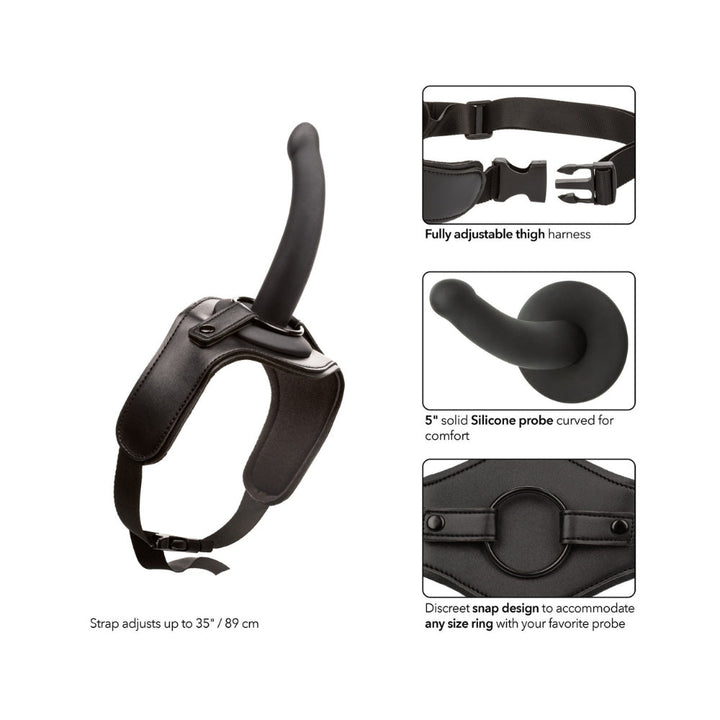 Onyxxxª Thigh Strap with Silicone Probe – Sex toys NZ by Naughtyhut. Discreet delivery nationwide.