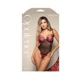 Buy OPULENCE Floral Pearl Teddy - Red - Red/Black - S/M Size – Naughtyhut NZ sex toys online. Discreet delivery & top brands.
