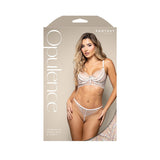 Buy OPULENCE Iridescent Pearl Bra & Panty - White - White - M/L Size – Naughtyhut NZ sex toys online. Discreet delivery & top brands.