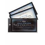 Buy Oral For Him Sex Coupons - Set of 15 Coupons – Naughtyhut NZ sex toys online. Discreet delivery & top brands.